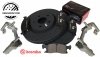 Przednie klocki BREMBO + WIERCONE tarcze hamulcowe HD Jeep Grand Cherokee 3,6 V6 2011-